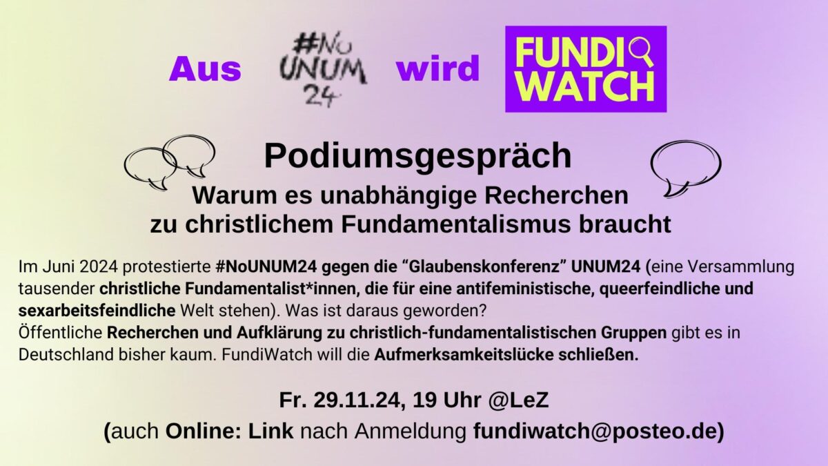 Podiumsgespräch am 29.11.2024